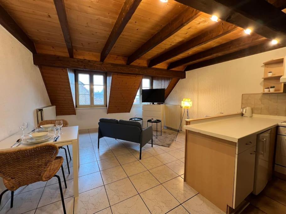 Charmant Appartement En Duplex A Porrentruy Luaran gambar